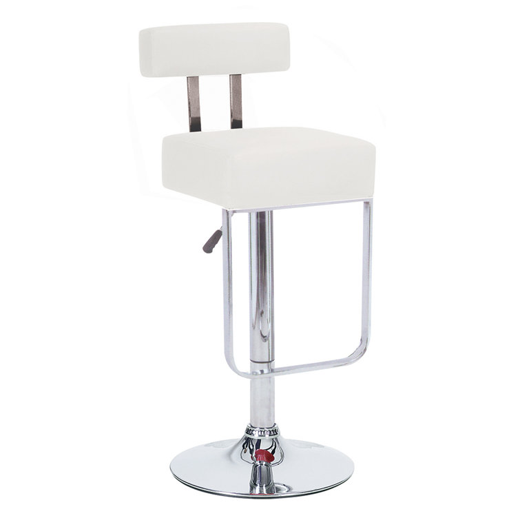 Orren Ellis Tieba Swivel Adjustable Height Bar Stool & Reviews Wayfair